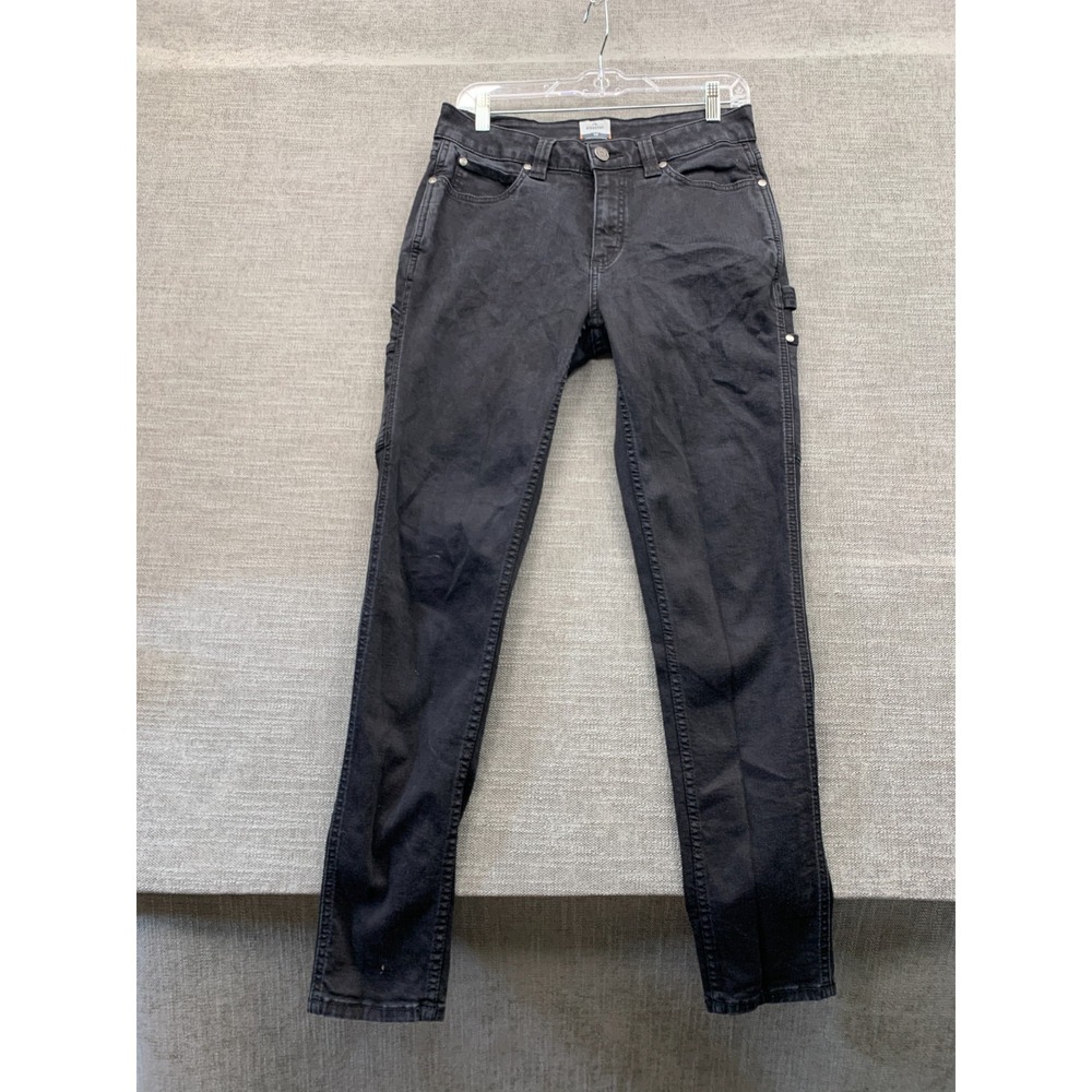 Ridgecut Toughwear Ankle Pants Womens 12 Black Cotton Straight Leg Streetwear